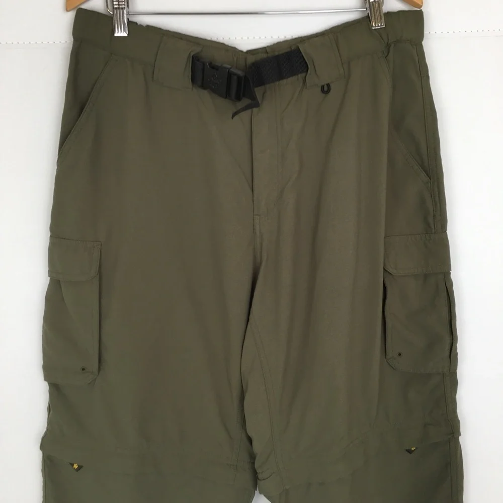 Boy Scouts Cargo Uniform Pants Shorts Convertible Green Hiking Zip Off Outdoor
